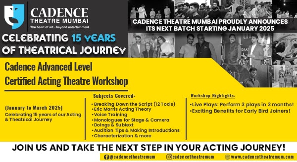 3-Month Advanced Level Play-Oriented Certified Acting & Theatre Course